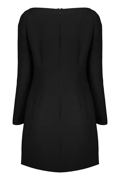 Valentino Elegant Black Dress With Long Sleeves In Black