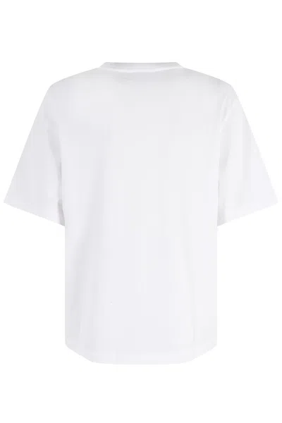 Maison Kitsuné Maison Kitsune' Dressed Fox Cotton T Shirt In White