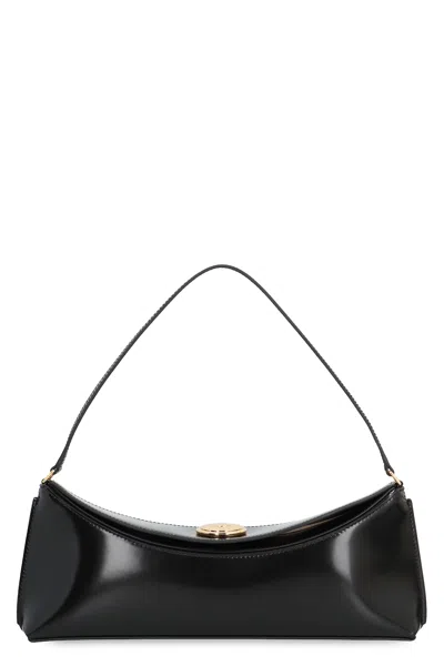 Jacquemus Ovalo Clutch In Black