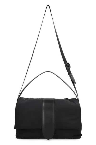 Jacquemus The Messenger Bambino Bag With Adjustable Shoulder Strap In Black