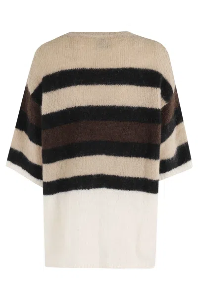 Alysi Maglia Super Mohair Tshirt In Multi