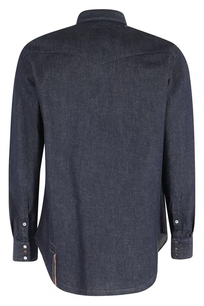 Fortela Denim Texan Shirt In Purple