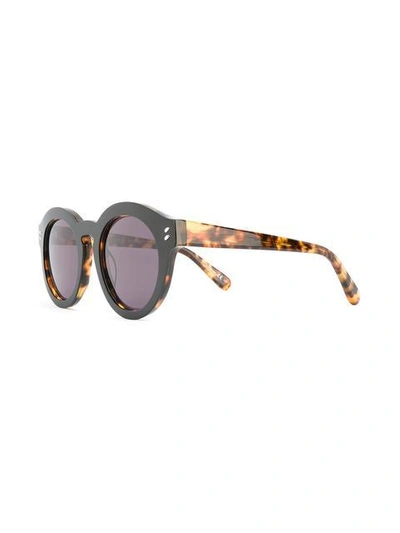 Shop Stella Mccartney Keyhole Round Frame Sunglasses