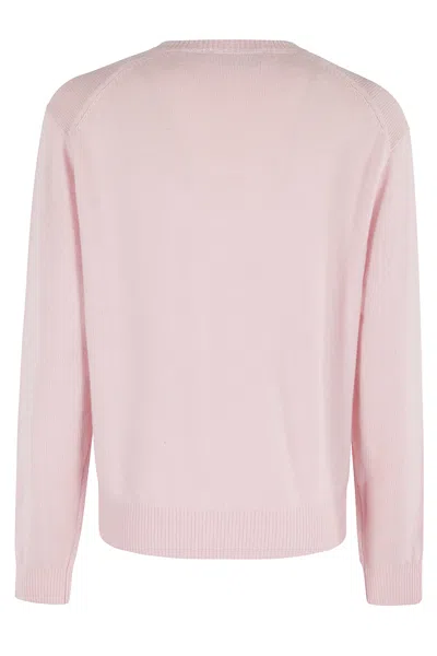 Dunst Unisex Cahsmere V Neck Sweater In Pink