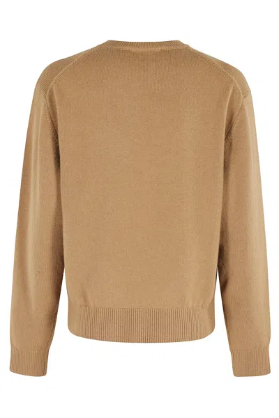 Dunst Unisex Cashmere Crewneck Sweater In Orange