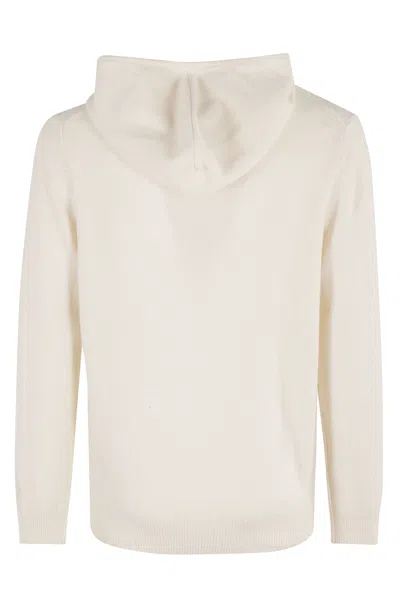 Mc2 Saint Barth Hooded Knit In White