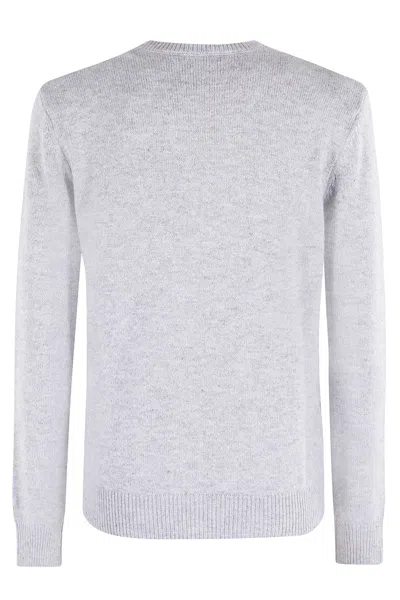 Mc2 Saint Barth New Queen Embroidered Sweater In Gray