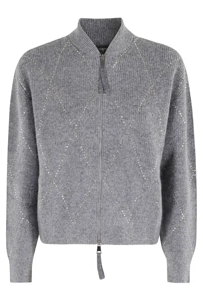 Seventy Jacket With Embroidery In Gray
