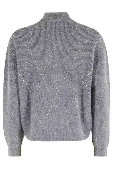 Seventy Jacket With Embroidery In Gray