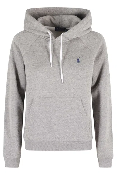 Polo Ralph Lauren Hoodie Long Sleeve Sweatshirt In Gray