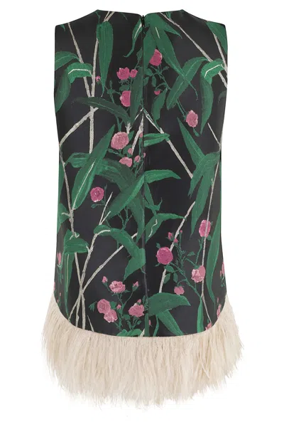 La Doublej La Scala Top In Black