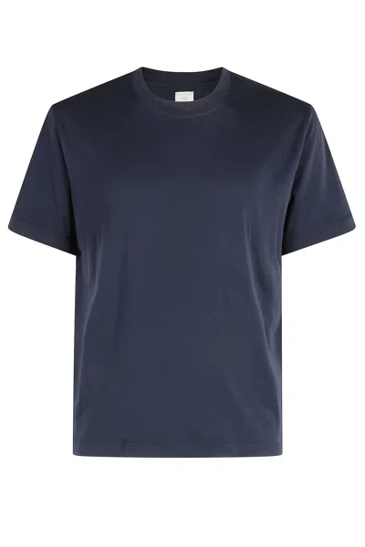 Eleventy Tshirt Girocollo Bordini In Blue