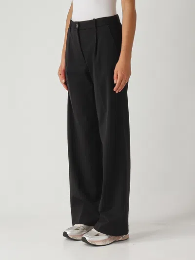 Nine In The Morning Blenda Straight Trousers In Black