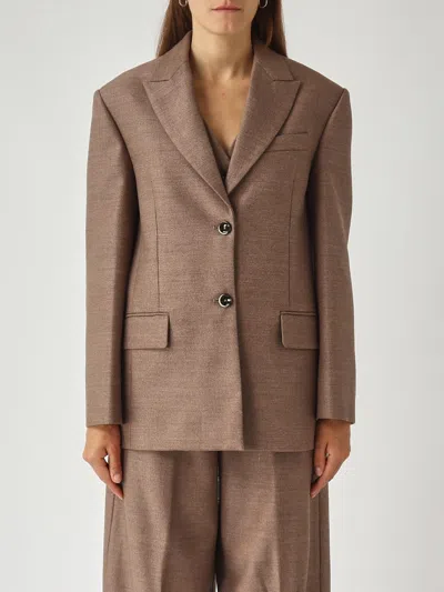 Nine In The Morning Nella Blazer Blazer In Brown