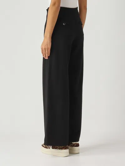 Nine In The Morning Luize Crossed Pant Trousers In Black