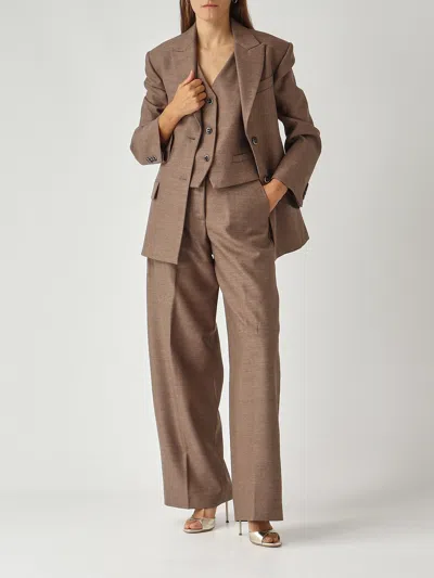 Nine In The Morning Nella Blazer Blazer In Brown