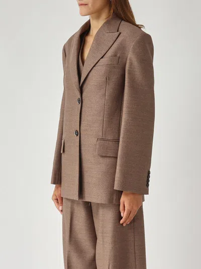 Nine In The Morning Nella Blazer Blazer In Brown