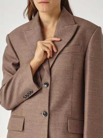 Nine In The Morning Nella Blazer Blazer In Brown