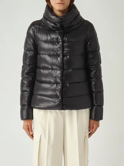 Herno Cappa Dettaglio Monogram Down Jacket In Black