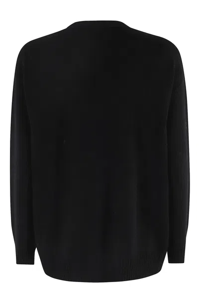 Max Mara Wool And Cashmere Blend Sweater In Black