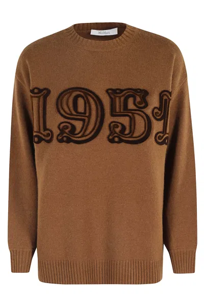 Max Mara Sweater In Brown
