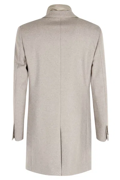 Fay Easy Db Coat In Neutral