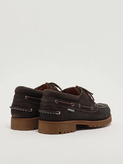Sebago Acadia Suede Waxed Mocassino Derby Rocciatore. Realizzati In Morbido Suede Cerato Di Alta Qualità. S In Brown