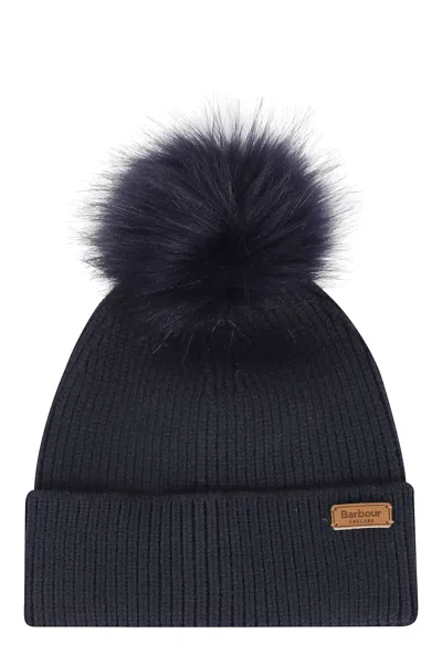 Barbour Dover Beanie Scarf In Black