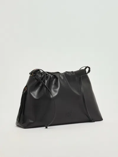 Pinko Maxy Clutch + Tracolla Clutch In Black