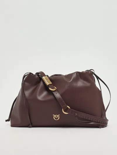 Pinko Maxy Clutch + Tracolla Clutch In Brown