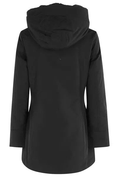 Woolrich Luxe Puffy Prescott Parka In Black