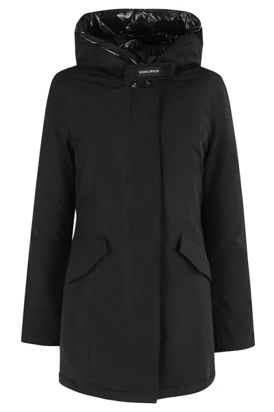 Woolrich Arctic Hooded Parka In Black