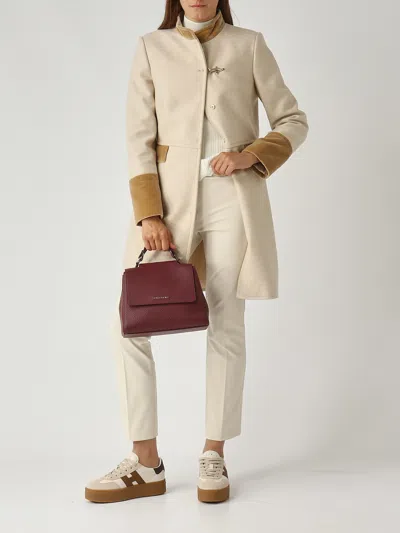 Fay Cappotto Monopetto 1 Gancio Coat In Neutral