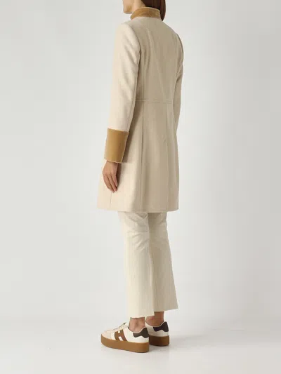 Fay Cappotto Monopetto 1 Gancio Coat In Neutral