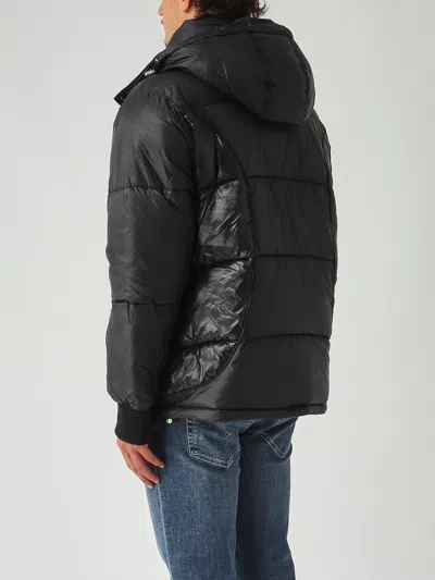Philipp Plein Logo Patch Down Jacket In Black