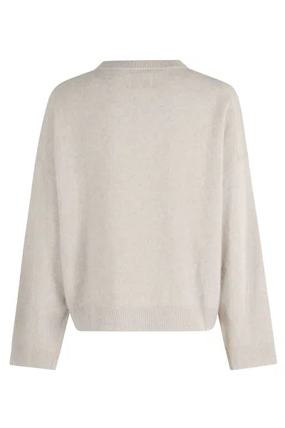 Loulou Studio Tristan Loose Fit Sweater In Neutral