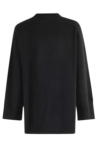 Loulou Studio Black Wool Blend Oversize Safi Sweater In Black