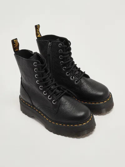Dr. Martens Jadon Iii Leather Platform Boots In Black