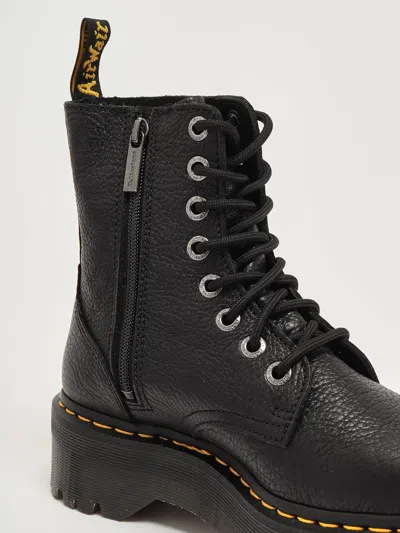 Dr. Martens Jadon Iii Leather Platform Boots In Black