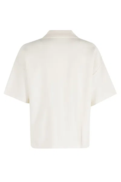 Essentiel Antwerp Internationnal Knitted Polo In White