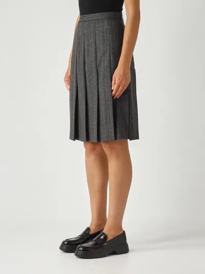 Max Mara Peter Skirt In Green