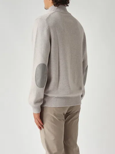 Fay Regular-fit. Fin. 5 Maglia In Lana Rasata Con Gancio. Sweater In Neutral