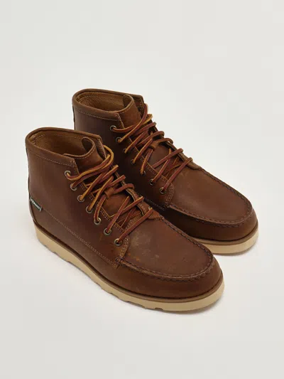 Sebago Tala Mid Crazy Horse Scarponcino Moc Toe. Creato In Cuoio Intensamente Cerato Crazy Horse. Tomaia Mo In Brown
