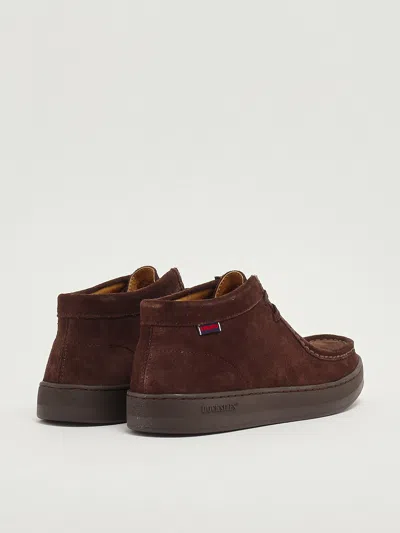 Sebago Harper Mid Creato In Pelle Idrorepellente Laced Shoe In Brown