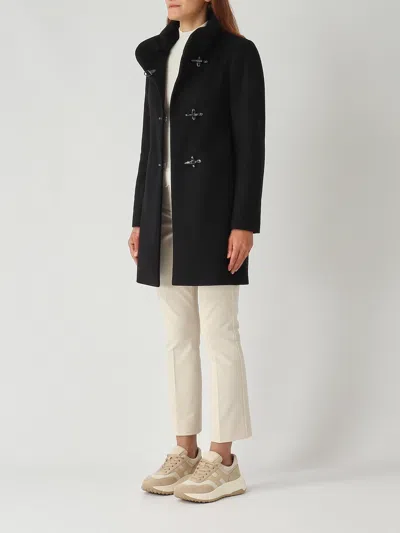 Fay Romantic Coat Foderato Coat In Black