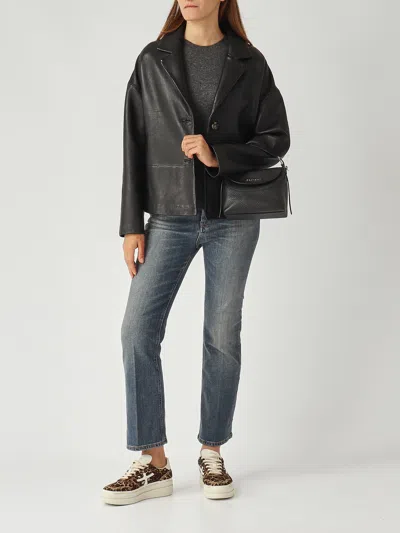 The Jackie Leather Jammy Leather Jacket In Black