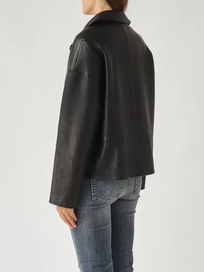 The Jackie Leather Jammy Leather Jacket In Black