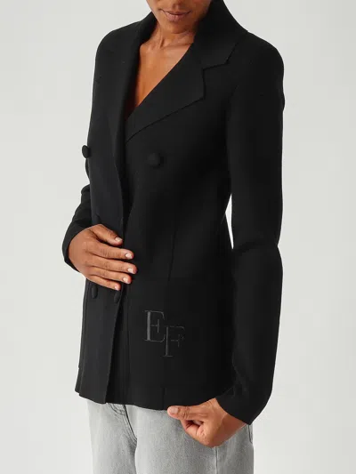 Elisabetta Franchi Viscose Sweater In Black