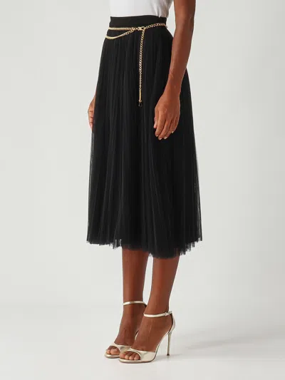 Elisabetta Franchi Poliammide Skirt In Black