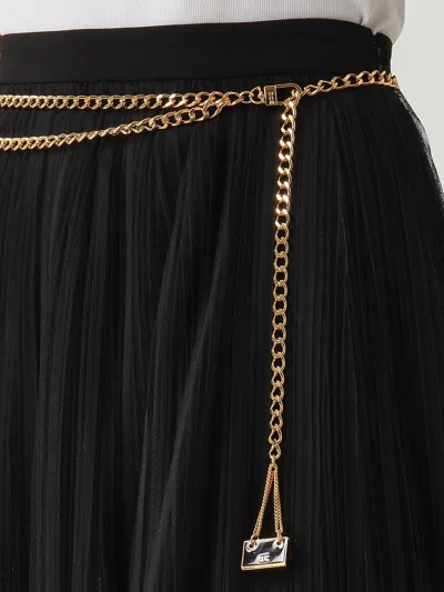 Elisabetta Franchi Poliammide Skirt In Black